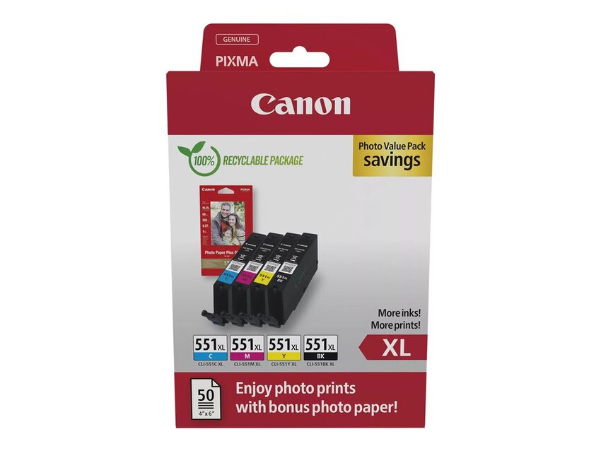 Canon Tinte 6443B008, CLI551XL